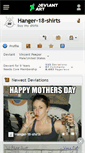 Mobile Screenshot of hanger-18-shirts.deviantart.com