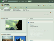 Tablet Screenshot of chokobo.deviantart.com