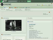 Tablet Screenshot of eleaphotogirl.deviantart.com