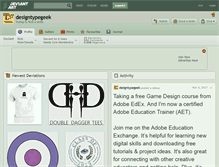 Tablet Screenshot of designtypegeek.deviantart.com