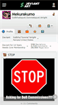 Mobile Screenshot of mekurakumo.deviantart.com