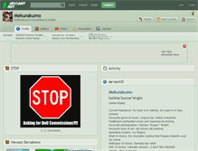 Tablet Screenshot of mekurakumo.deviantart.com