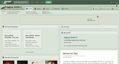 Desktop Screenshot of magical-wolfie11.deviantart.com