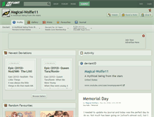 Tablet Screenshot of magical-wolfie11.deviantart.com