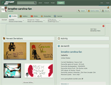 Tablet Screenshot of breathe-carolina-fan.deviantart.com