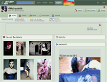 Tablet Screenshot of himstress666.deviantart.com