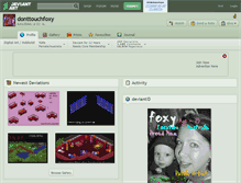 Tablet Screenshot of donttouchfoxy.deviantart.com