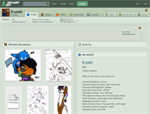 Tablet Screenshot of d-yoshi.deviantart.com