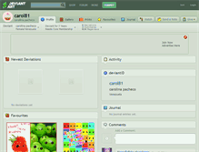 Tablet Screenshot of carol81.deviantart.com