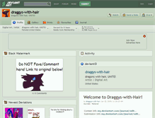 Tablet Screenshot of draggys-with-hair.deviantart.com