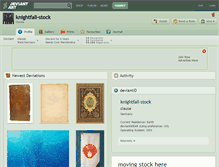 Tablet Screenshot of knightfall-stock.deviantart.com