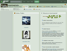 Tablet Screenshot of musicinspired.deviantart.com