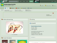 Tablet Screenshot of buttermakesyoufat.deviantart.com
