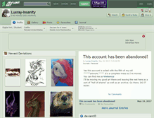 Tablet Screenshot of luxray-insanity.deviantart.com