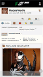 Mobile Screenshot of moonewolfe.deviantart.com