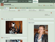 Tablet Screenshot of moonewolfe.deviantart.com