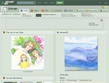 Tablet Screenshot of liris-san.deviantart.com