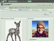 Tablet Screenshot of ilovedragons1.deviantart.com