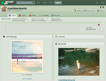 Tablet Screenshot of cyanideandcandy.deviantart.com