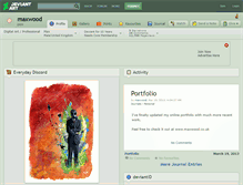 Tablet Screenshot of maxwood.deviantart.com