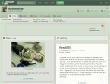 Tablet Screenshot of nicolemarkee.deviantart.com
