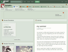 Tablet Screenshot of fuzzypics.deviantart.com