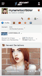 Mobile Screenshot of mynameisscribbler.deviantart.com