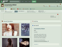 Tablet Screenshot of mynameisscribbler.deviantart.com