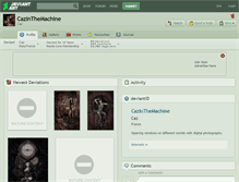 Tablet Screenshot of cazinthemachine.deviantart.com