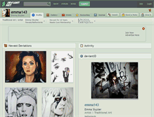 Tablet Screenshot of emma143.deviantart.com