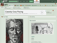 Tablet Screenshot of cat93.deviantart.com