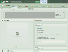 Tablet Screenshot of dozal-d.deviantart.com