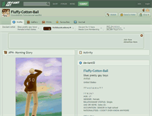 Tablet Screenshot of fluffy-cotton-ball.deviantart.com