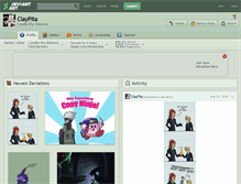 Tablet Screenshot of claypita.deviantart.com