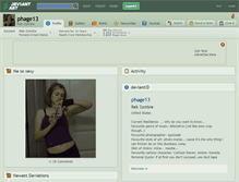 Tablet Screenshot of phage13.deviantart.com