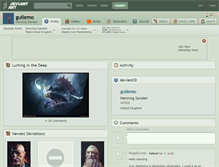 Tablet Screenshot of guilemo.deviantart.com