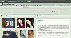 Desktop Screenshot of mycella-saxor-bear.deviantart.com