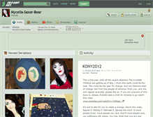 Tablet Screenshot of mycella-saxor-bear.deviantart.com