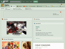 Tablet Screenshot of hjartu.deviantart.com