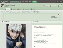 Tablet Screenshot of grandsyeuxbleu.deviantart.com
