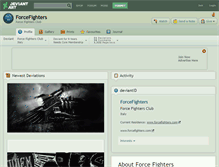 Tablet Screenshot of forcefighters.deviantart.com