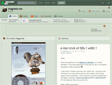 Tablet Screenshot of magneto-ms.deviantart.com
