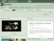 Tablet Screenshot of boyd-cooper.deviantart.com