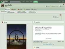 Tablet Screenshot of grey-fox24.deviantart.com