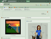 Tablet Screenshot of half-n-half.deviantart.com