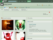 Tablet Screenshot of erotic-funeral.deviantart.com