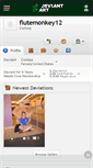 Mobile Screenshot of flutemonkey12.deviantart.com