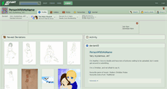 Desktop Screenshot of personwithnoname.deviantart.com