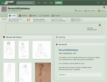 Tablet Screenshot of personwithnoname.deviantart.com