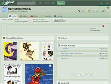 Tablet Screenshot of harvestmoonmelody.deviantart.com